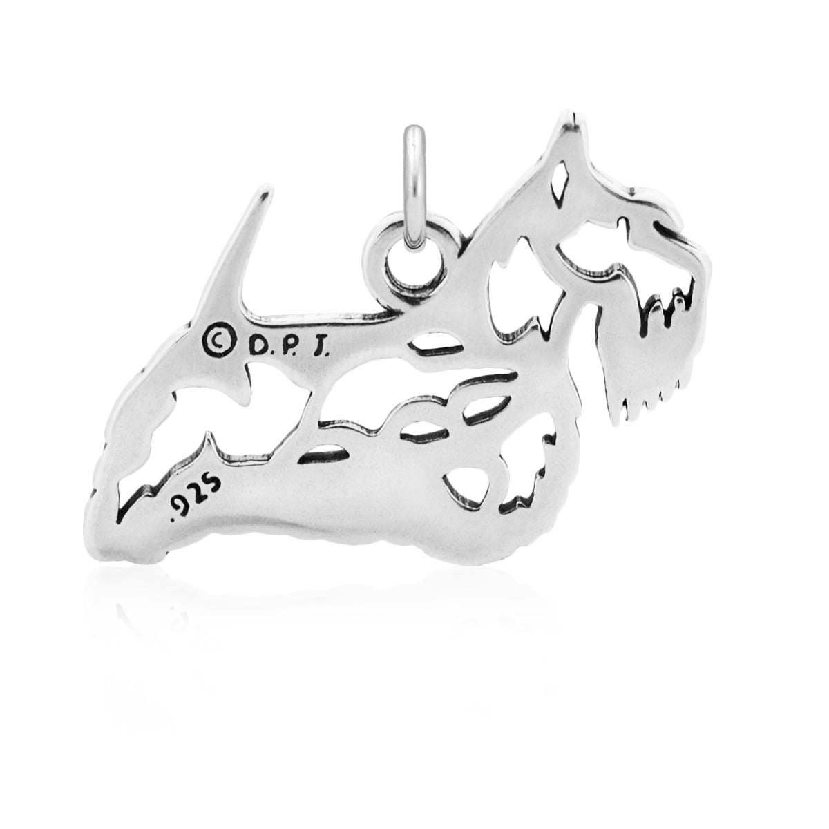 Sterling Silver Scottish Terrier Necklace Jewelry