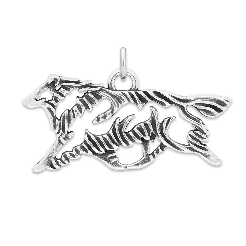 Sterling Silver Shetland Sheepdog Necklace Pendant