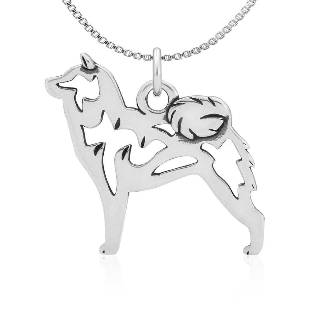 Sterling Silver Shiba Inu Necklace Jewelry