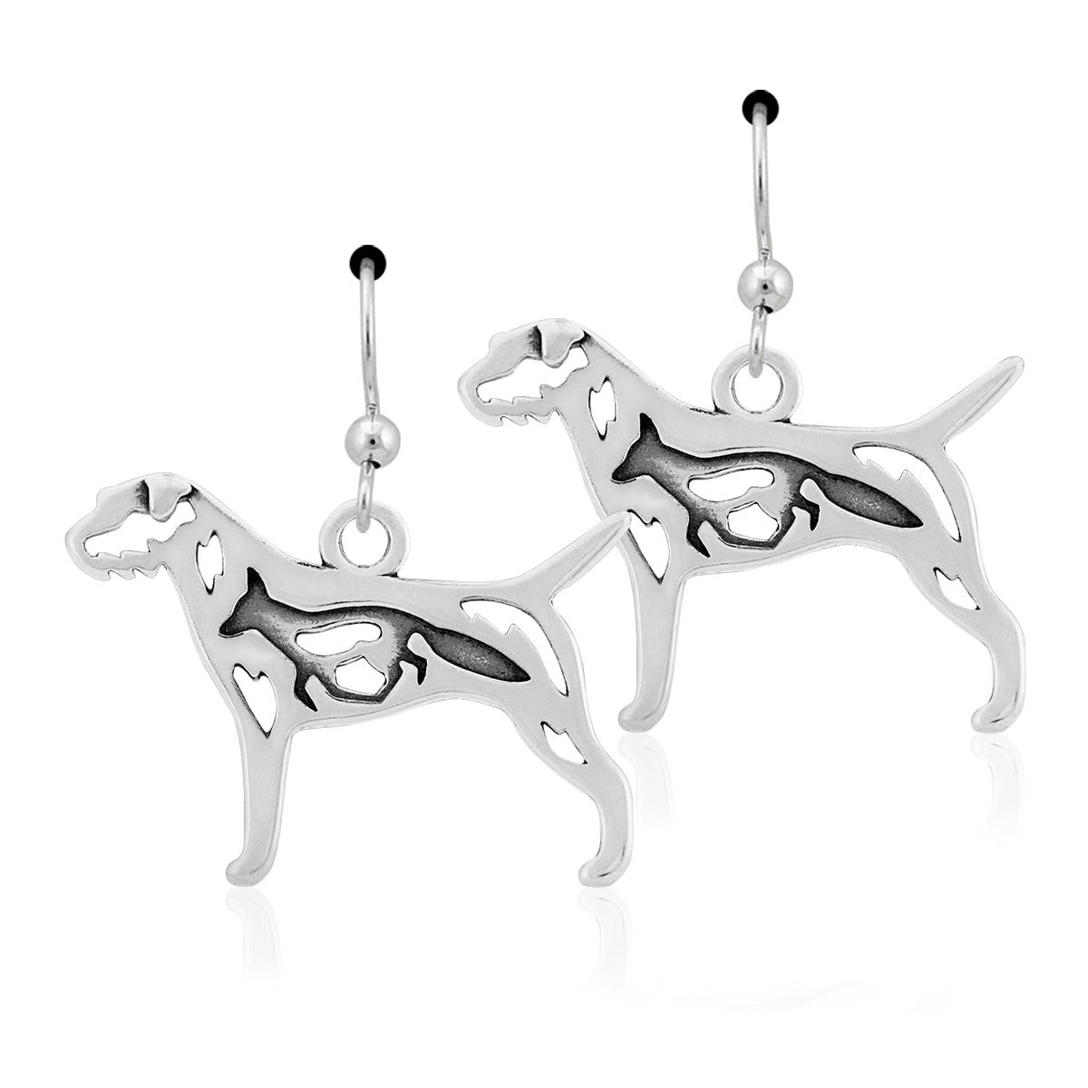 Sterling Silver Border Terrier Earrings