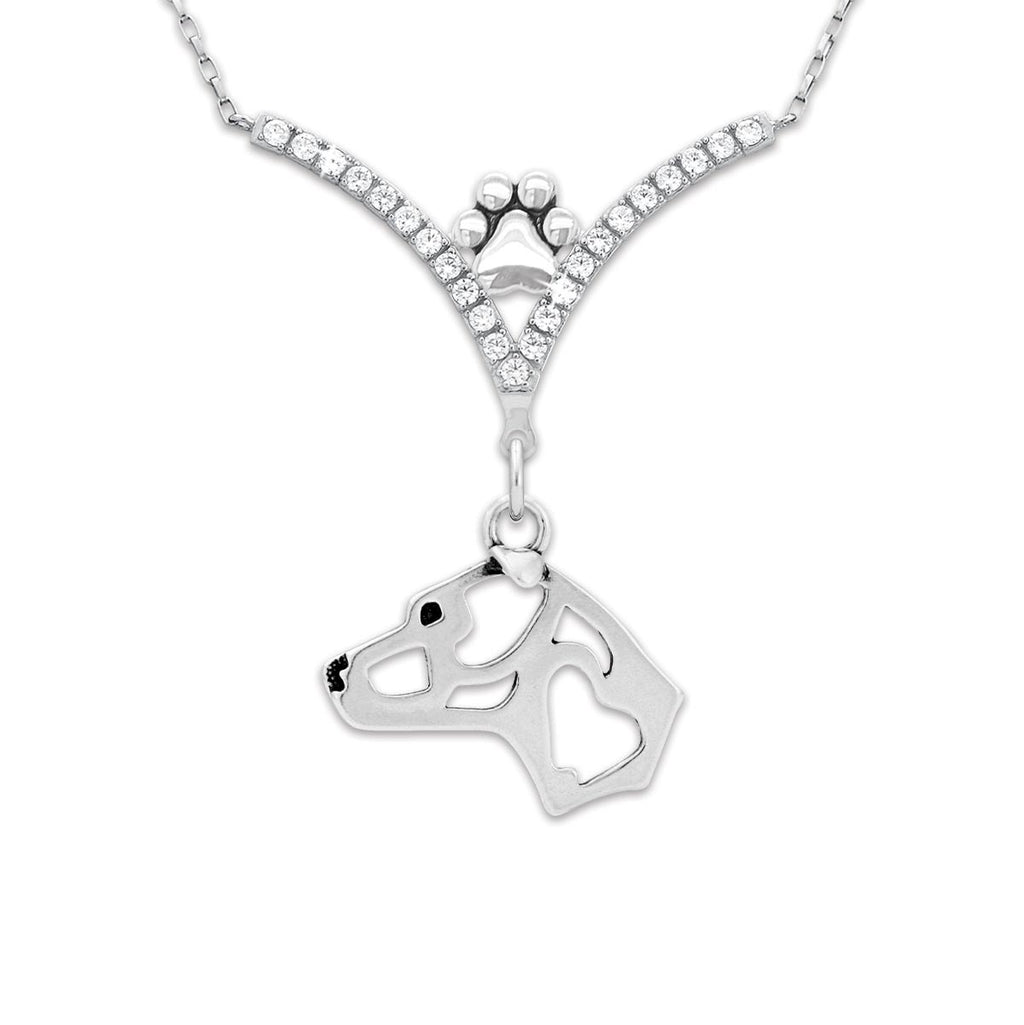 VIP CZ American Staffordshire Terrier Necklace