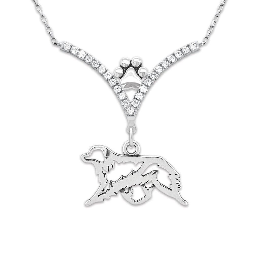 CZ Australian Shepherd VIP Necklace