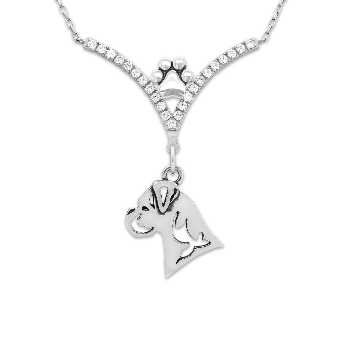 VIP CZ Boxer Necklace