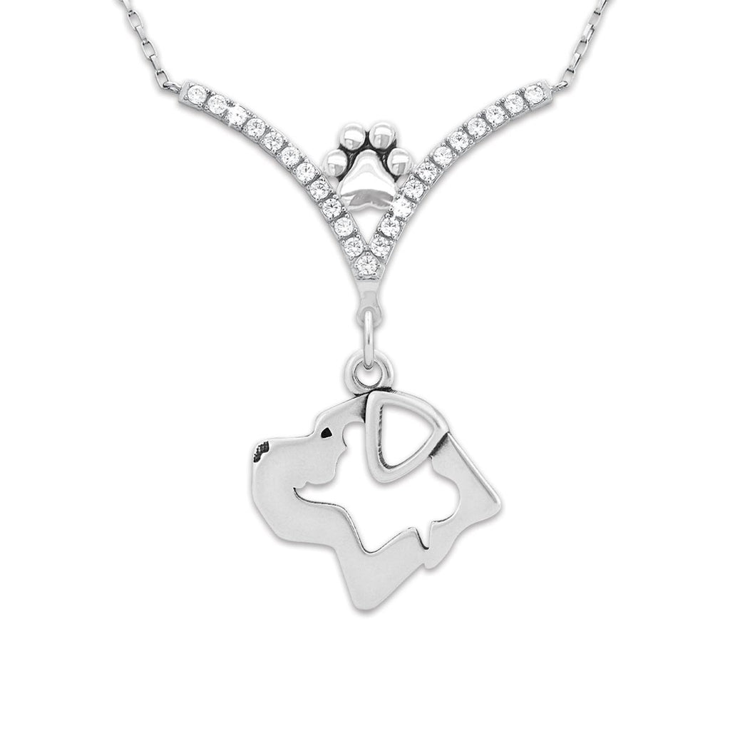 VIP CZ Cane Corso Necklace