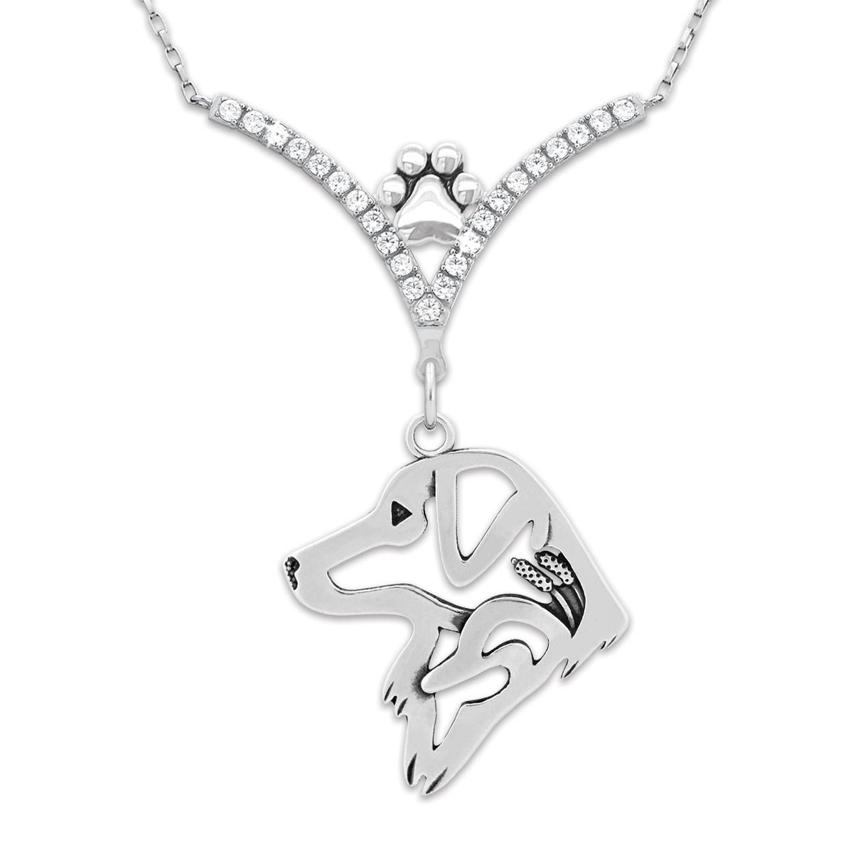 CZ Nova Scotia Duck Tolling Retriever Necklace