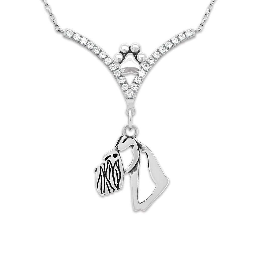 VIP CZ Schnauzer Necklace