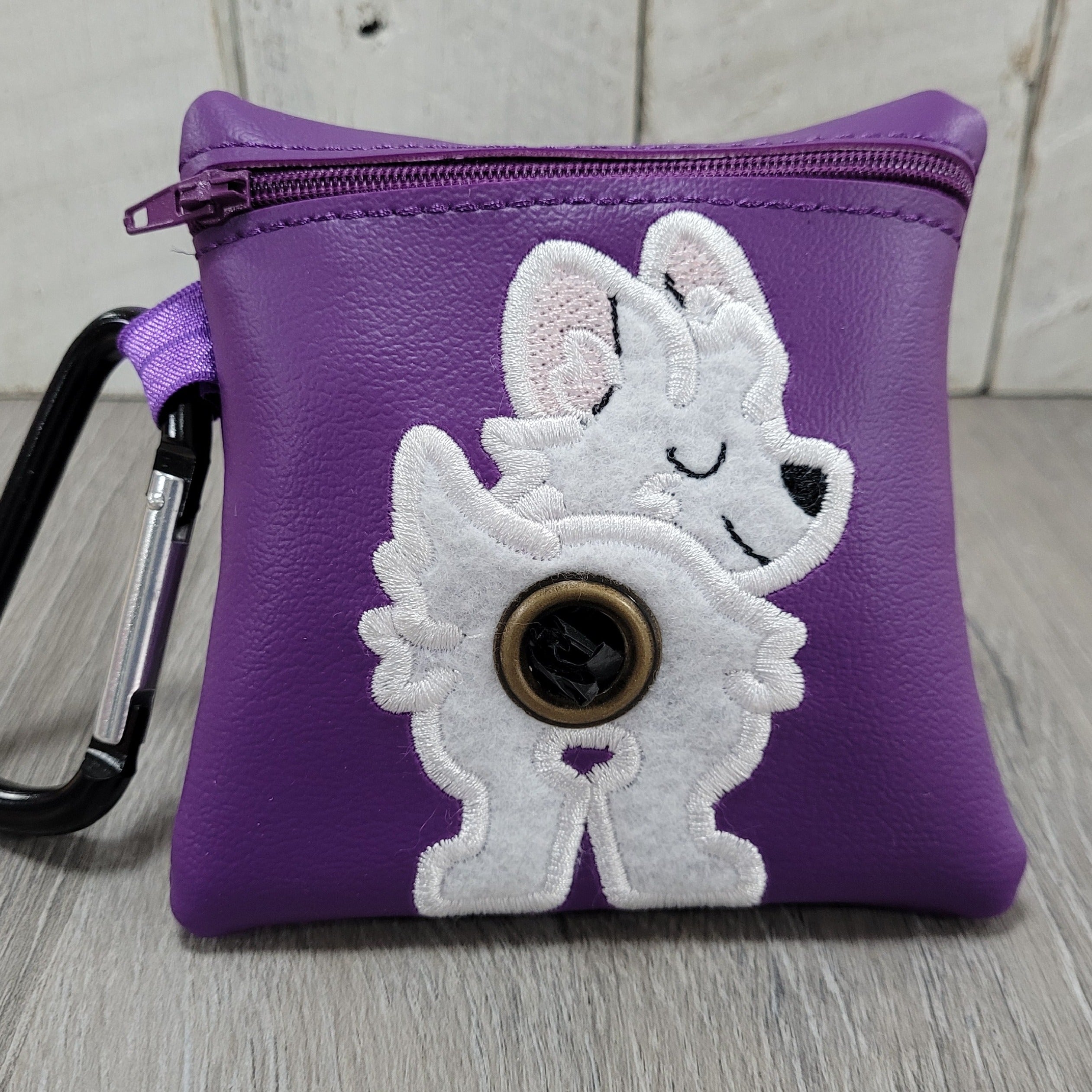 West Highland Terrier on purple
