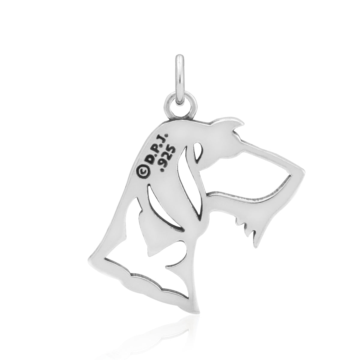 Dachshund Necklace in Sterling Silver, Wirehaired